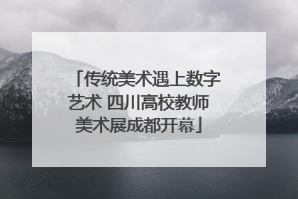 传统美术遇上数字艺术 四川高校教师美术展成都开幕